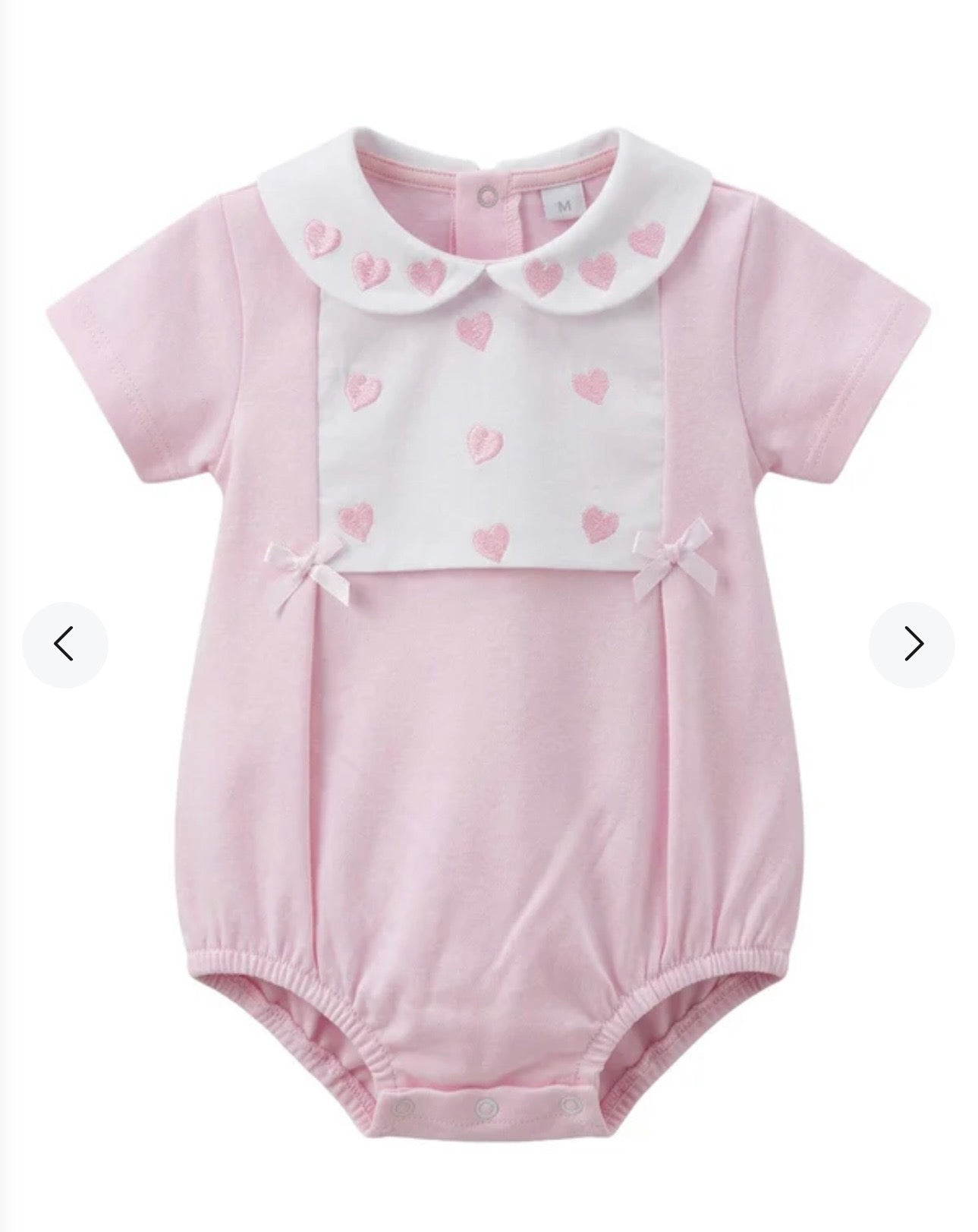 Beautiful pink cotton romper suit