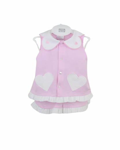 Girls two piece cotton outfit