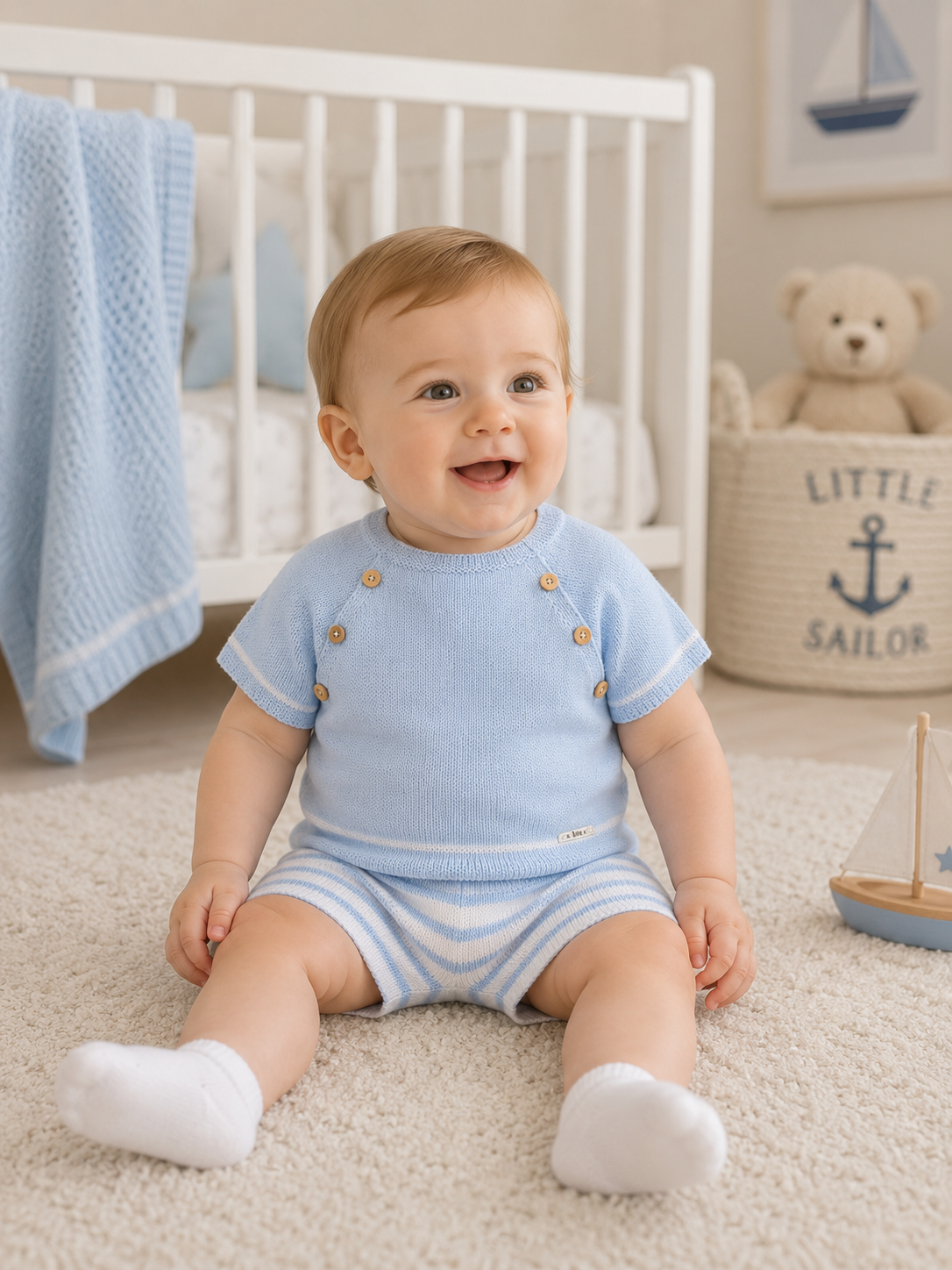 Smart blue & white combination set
