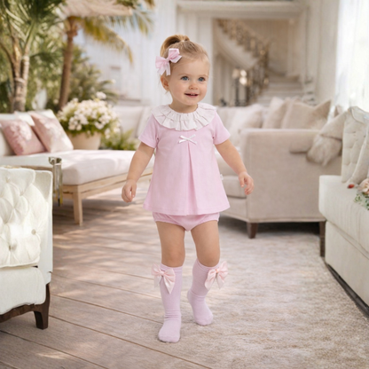 💖 Camelia Pink 2 Piece Romper Set