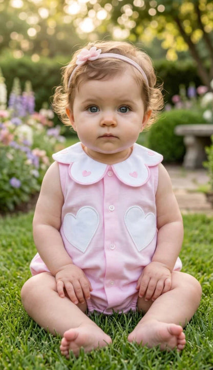 Girls one piece romper outfit.