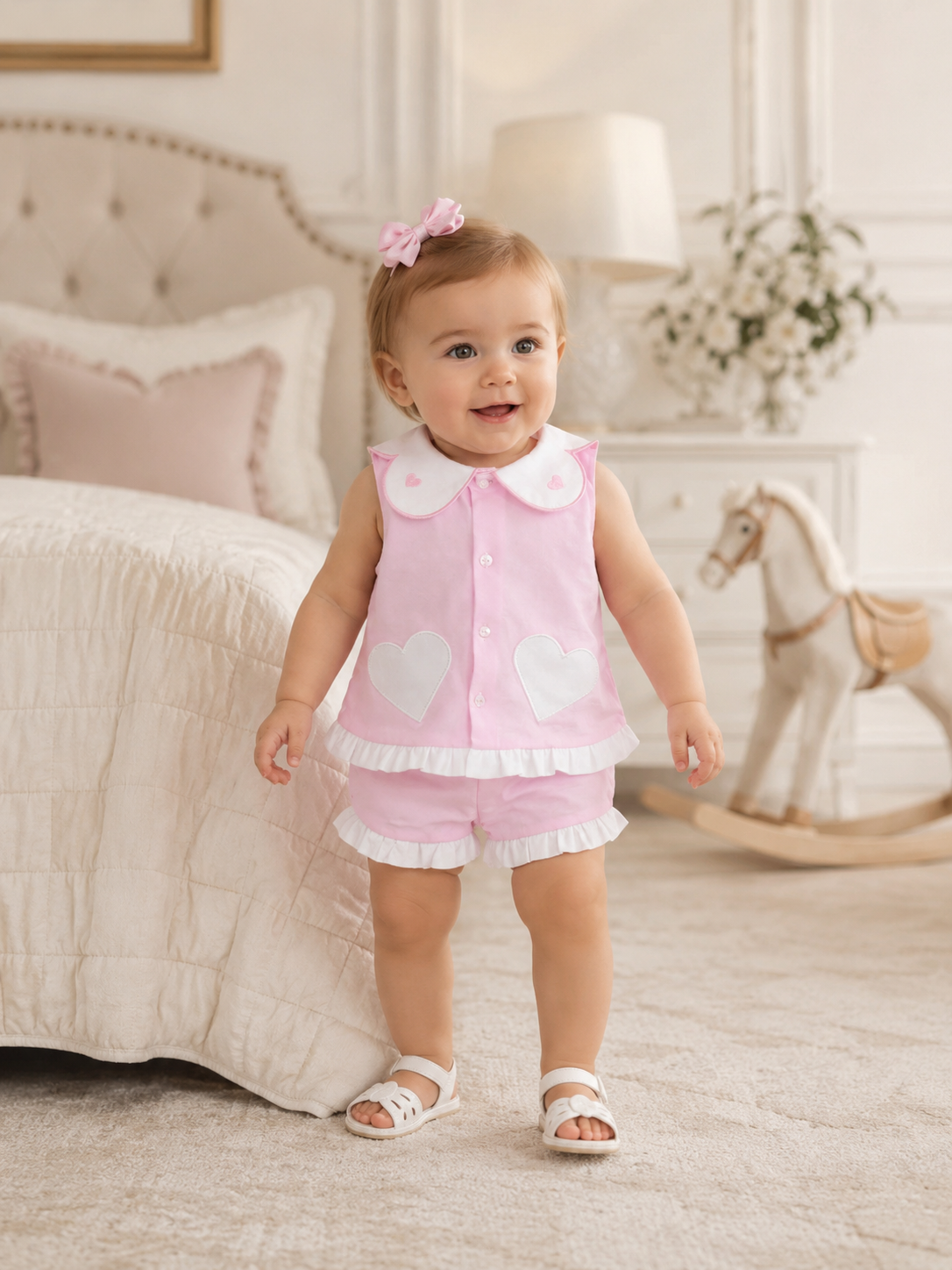 Girls two piece cotton outfit