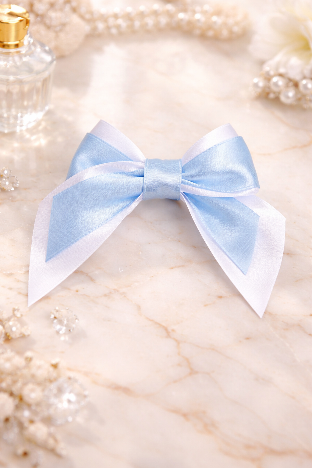 Elegant Satin Double Bow Hairclip 🎀